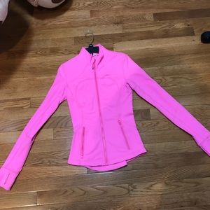 Hot pink Lululemon zip up jacket size 2